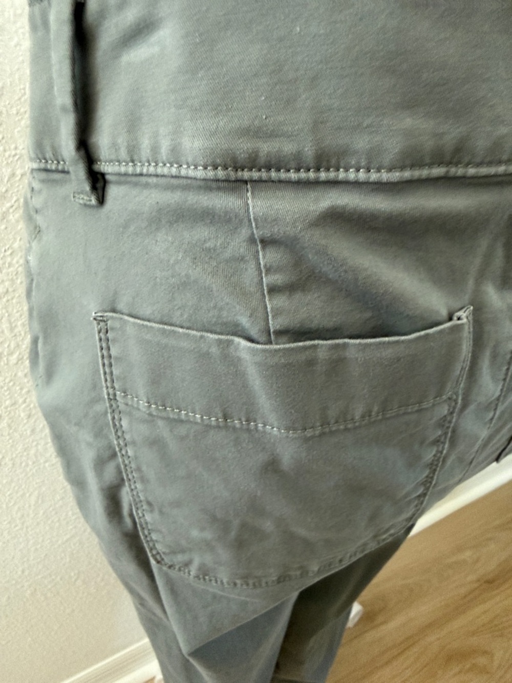 LOFT Olive Green High-Rise Straight Pants - Picture 5 of 9